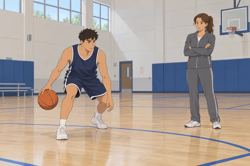 Easy NBA Quiz shows a focused dribble.