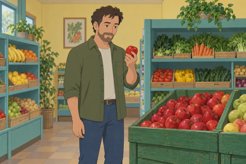 cuestionario de conducta ante una manzana.