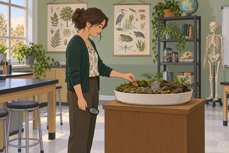 El cuestionario de ecología muestra un hábitat.
