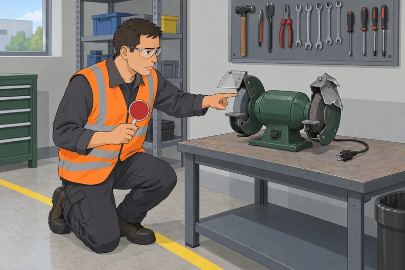 EHS Quiz shows a technician isolating damaged equipment.
