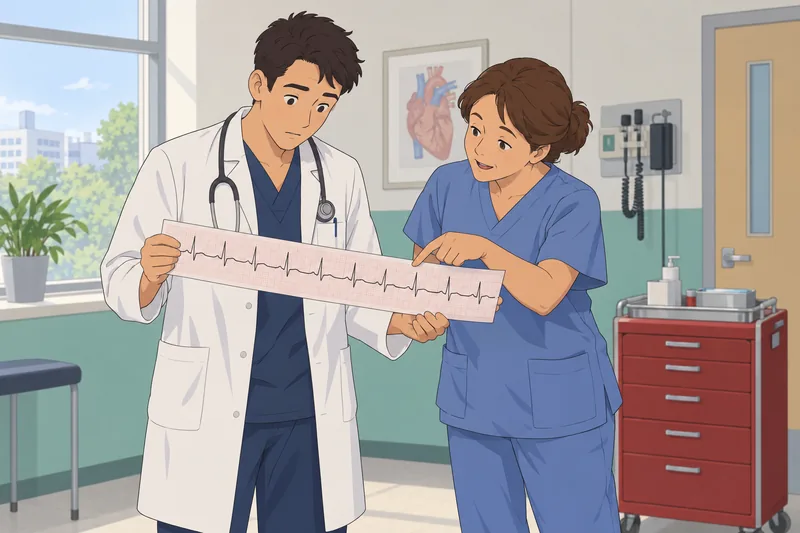 EKG Strip Quiz shows focused tracing practice.