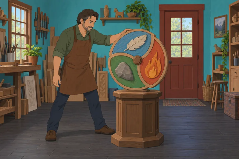 Element Quiz: a wheel invites comparison.