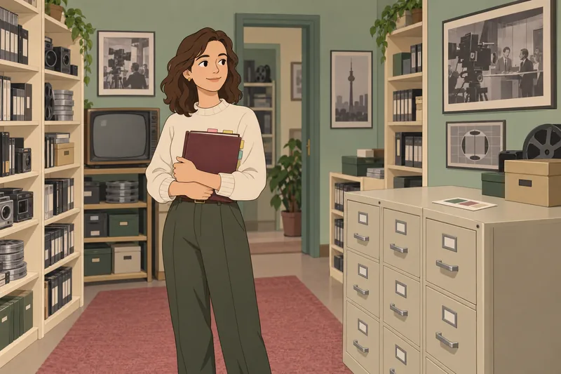 Quiz sobre Ellen en un archivo profesional.