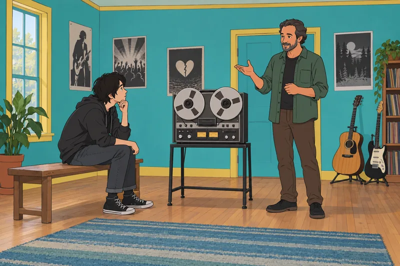 Emo Music Quiz captures a listening clue.
