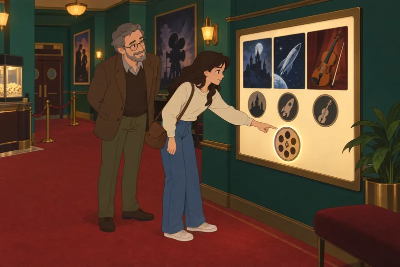 La trivia de películas anima el vestíbulo.