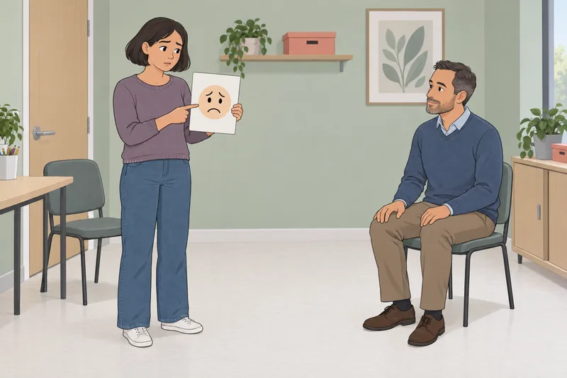 Emotion Recognition Assessment shows a careful card choice.