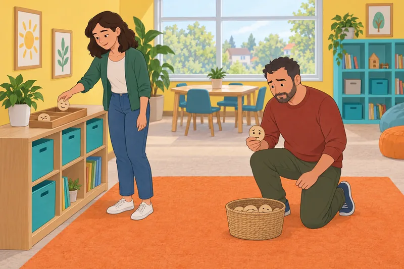 reconocimiento de emociones muestra fichas ordenadas.