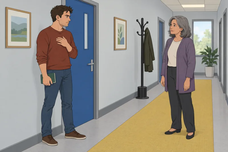 Emotional Awareness Test: man notices a bodily cue.