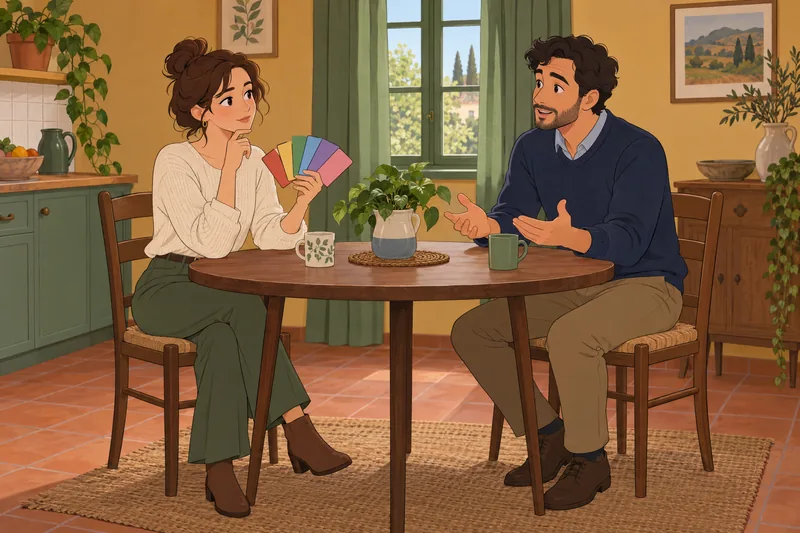 Emotional Creativity Inventory frames a thoughtful kitchen conversation.