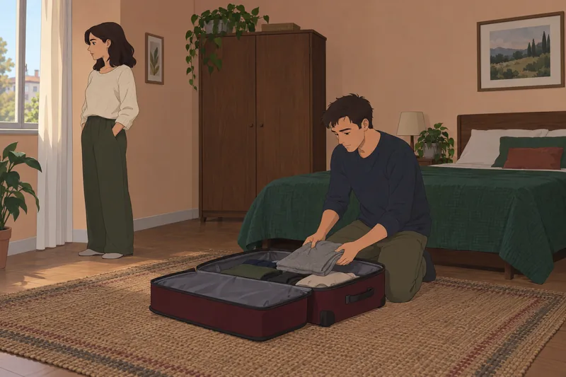 Emotional Detachment Test shows packing and distance.