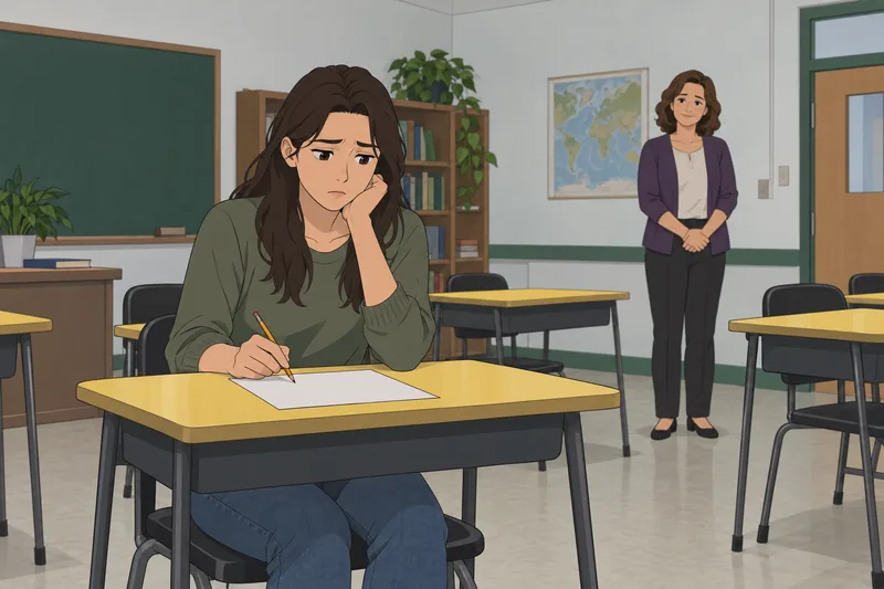 Se nota tensión emocional en clase.