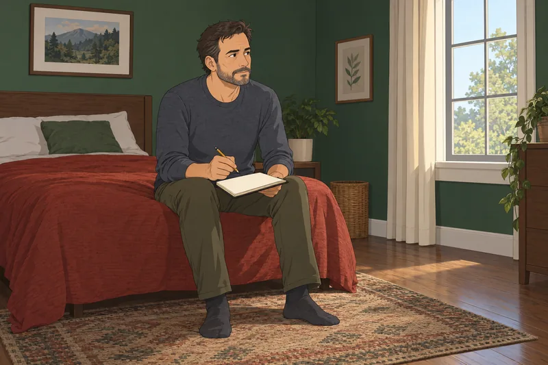 Emotional Trauma Test shows calm self-review.