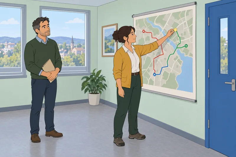 End of the scene shows calm crisis planning.