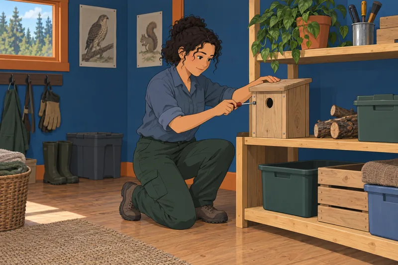 Endangered Species Quiz highlights a nest-box repair.