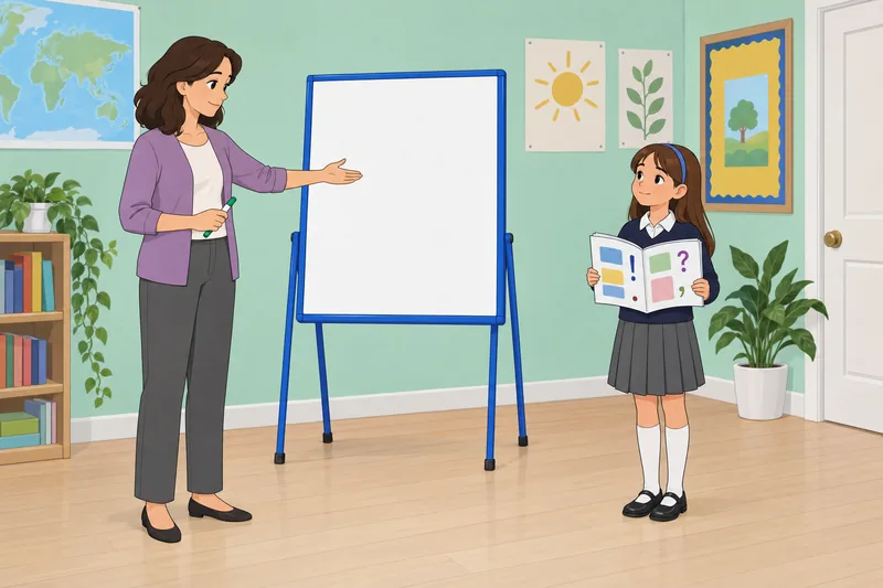 English Grammar Quiz unfolds in a classroom.