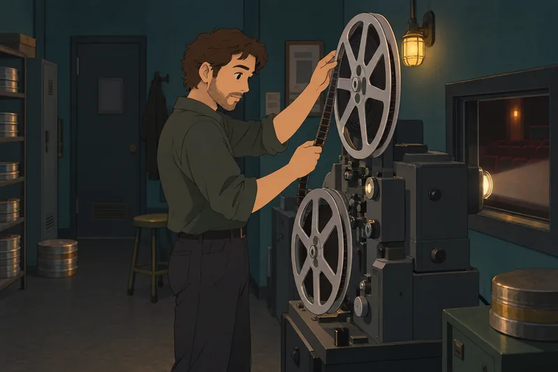 Entertainment Quiz in a cinema projection booth.