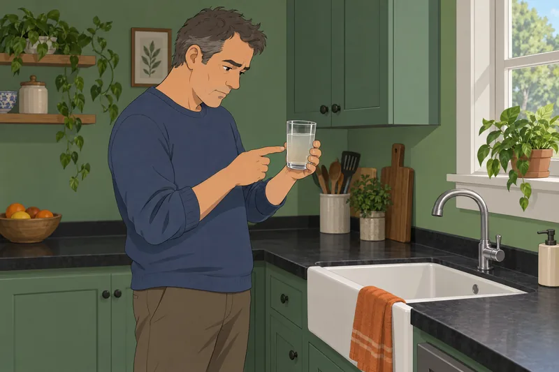 El cuestionario de salud muestra una alarma.
