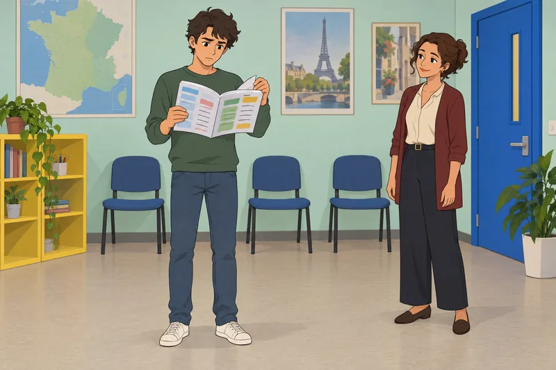 ER Verb Quiz appears in a French classroom.