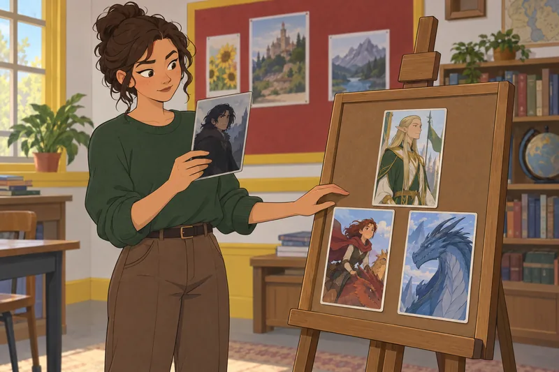 Eragon Character Quiz: reader chooses a character card.