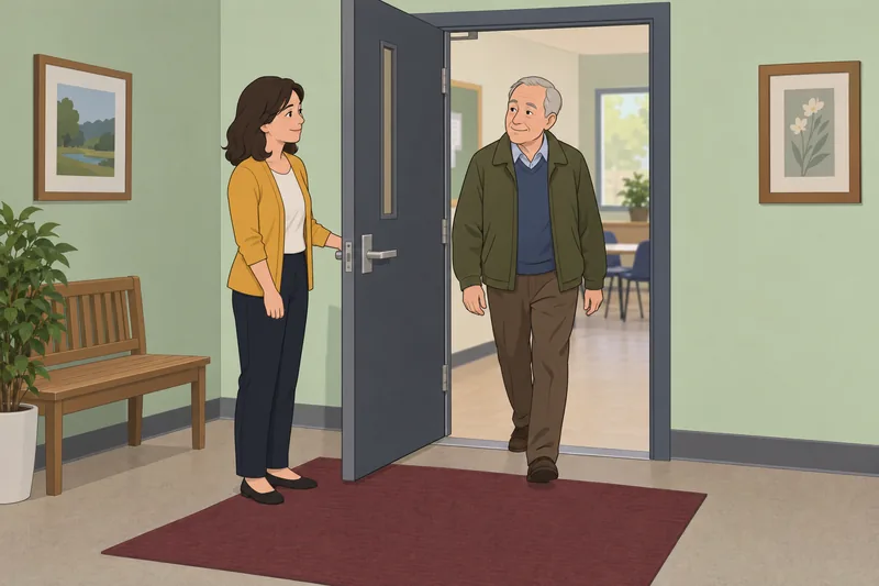 Etiquette Quiz shows a considerate clinic queue.
