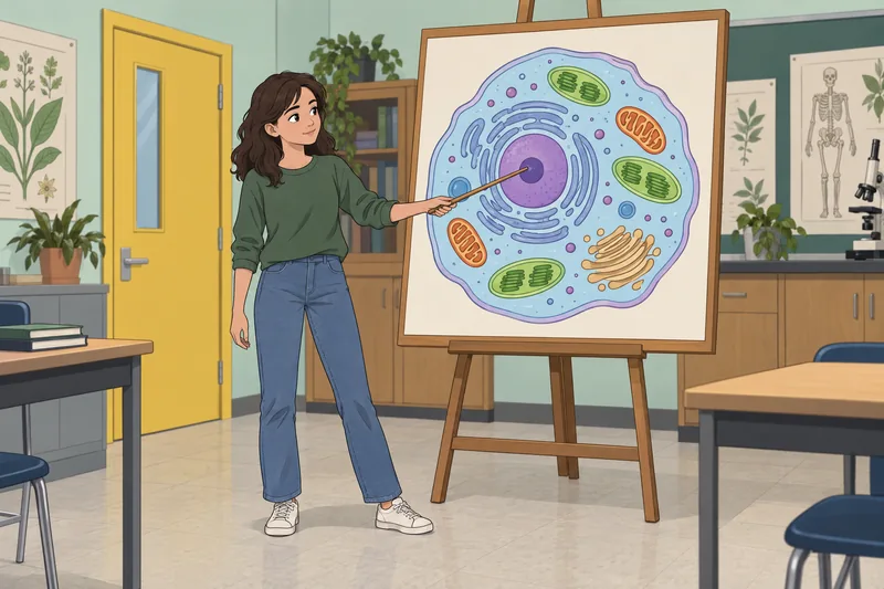 Eukaryotic Cell Labeling happens in biology class.