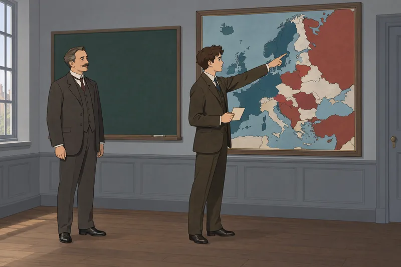 Europe 1919 Map appears in a classroom.