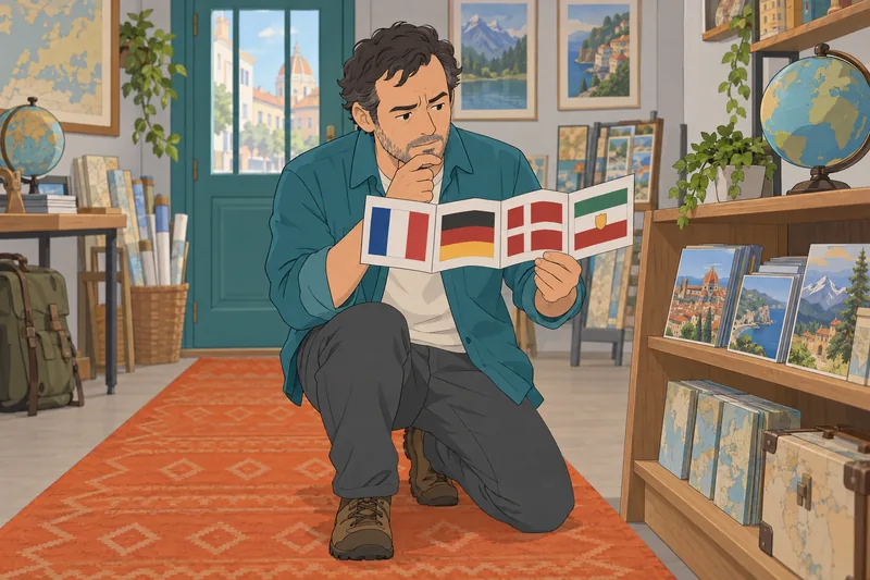 Europe Flag Quiz shows a folded flag swatch.