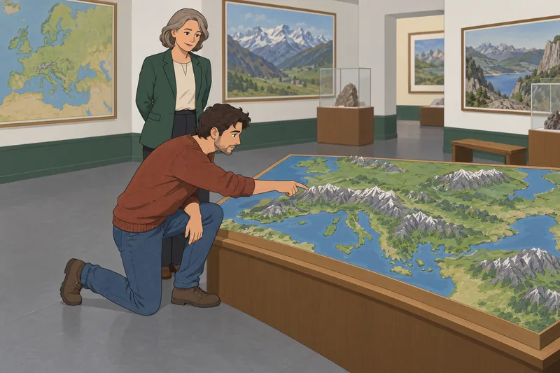 Europe Mountains Quiz highlights a mountain pass.