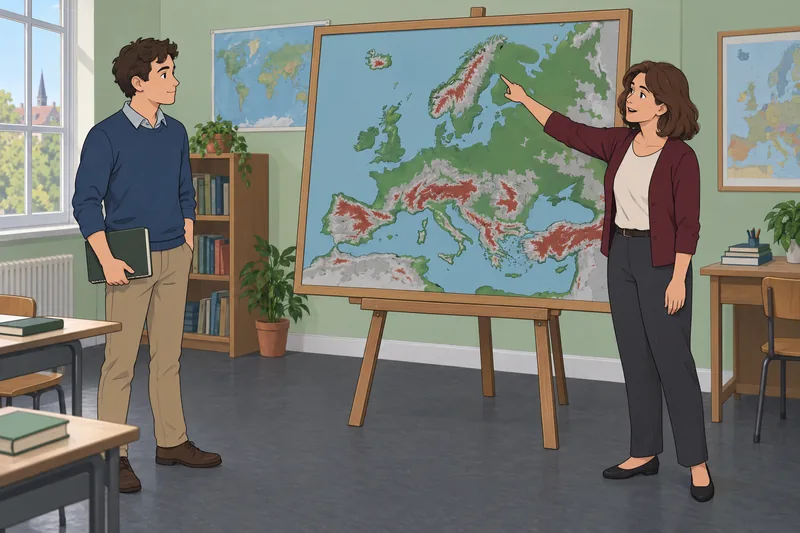 Europe Mountains Quiz shows a European range.