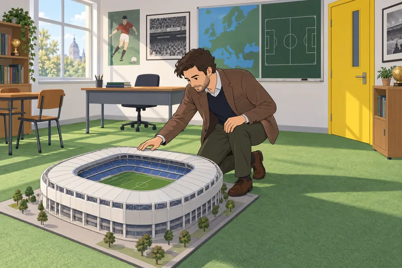 European Football Quiz shows a stadium map.