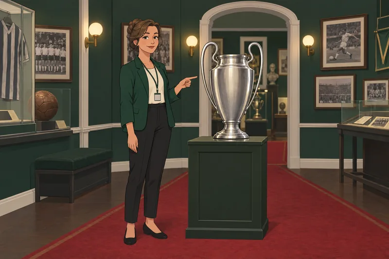 European Football Quiz shows a trophy.