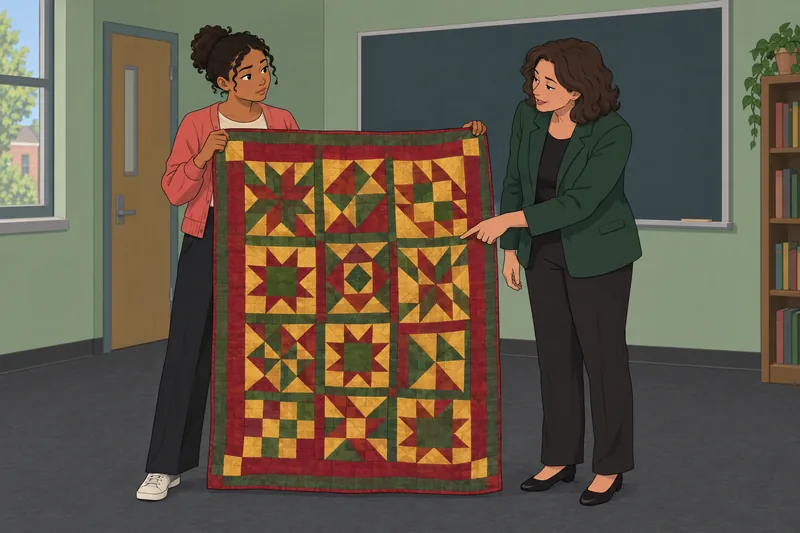 Everyday Use Quiz shows Dee's quilt choice.
