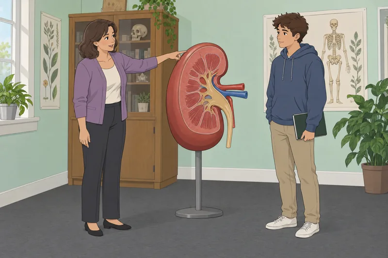 Excretory System Quiz shows kidney pathways in class.