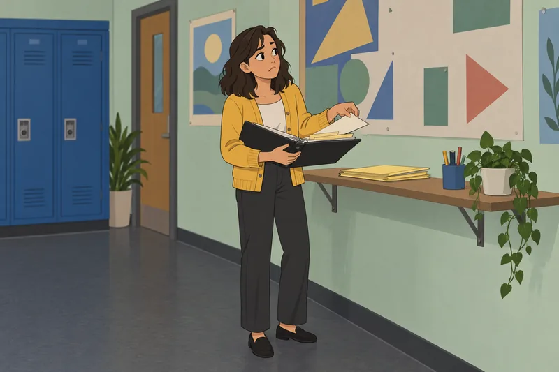 Executive Dysfunction Test depicts a distracted student.