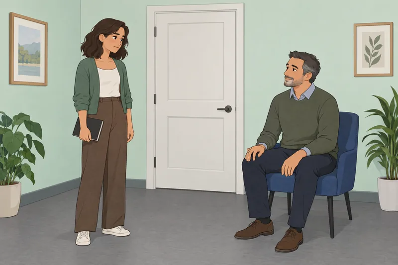 Escena de motivaciones existenciales muestra confianza serena.