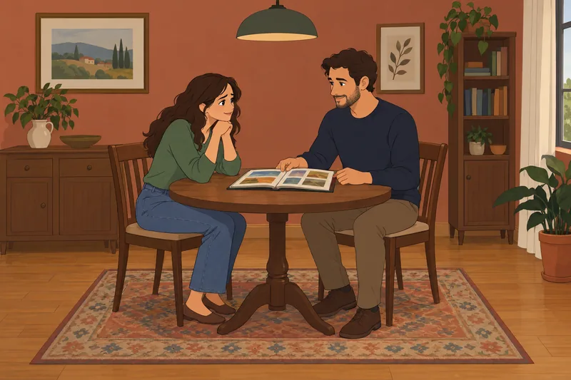 Experiences in Close shows partners sharing an album.