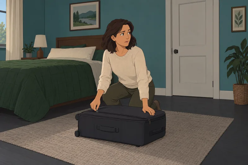Psychological Crisis Experience appears beside a packed suitcase.