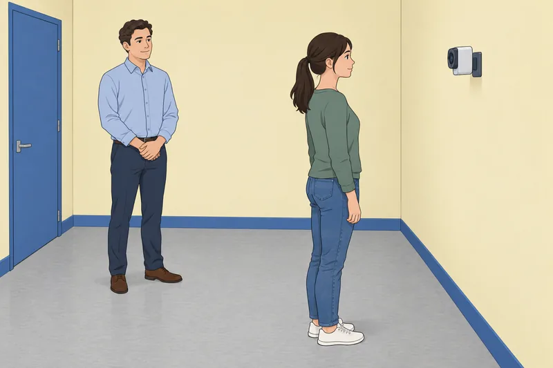 Facial Recognition Quiz shows a clinic camera check.
