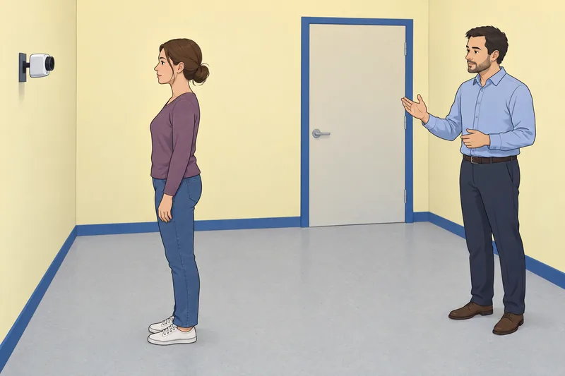 cuestionario sobre reconocimiento muestra una cámara clínica.