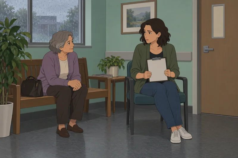 análisis de la ansiedad aparece en un pasillo.