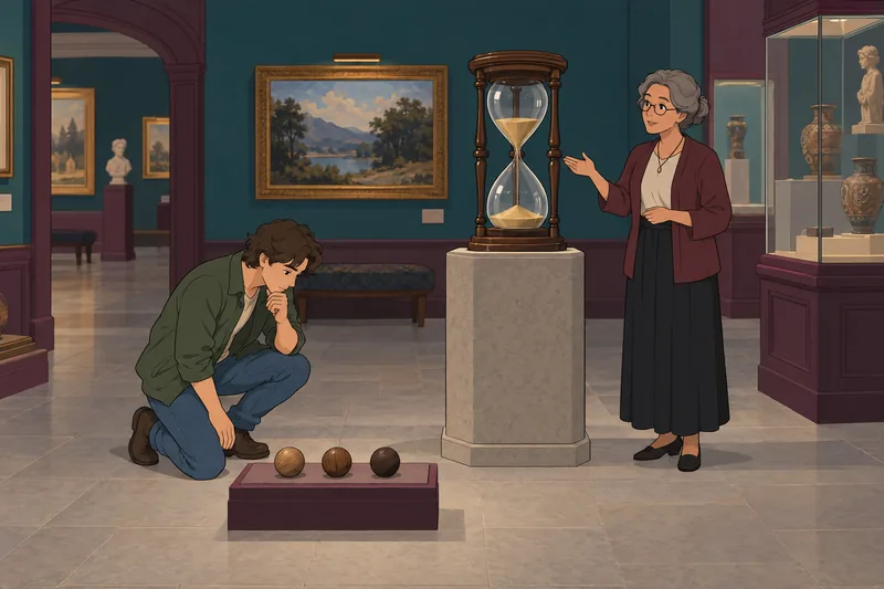 El cuestionario sobre fechas muestra un reloj antiguo.
