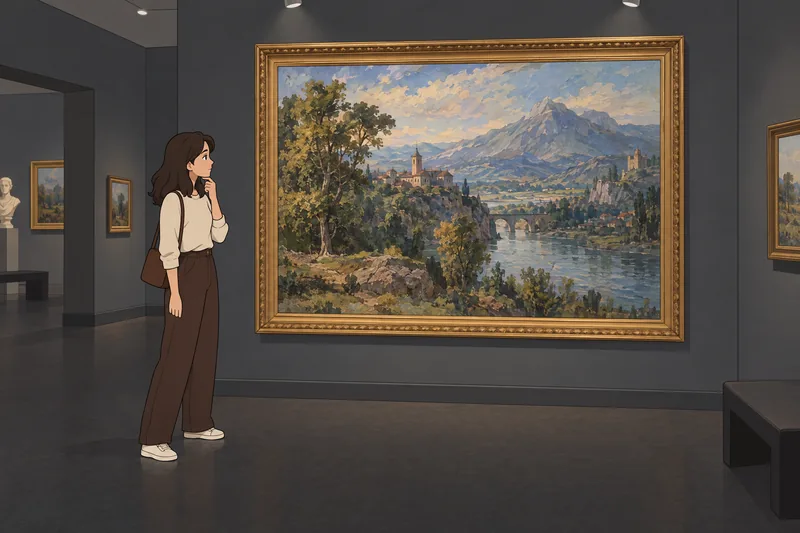 El cuestionario sobre pinturas muestra una galería.