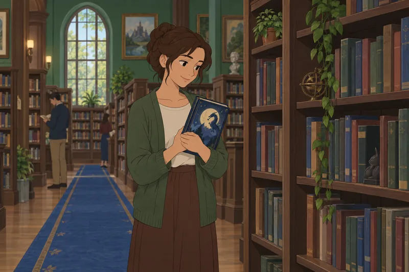 Quiz de fantasía: una lectora elige un libro.