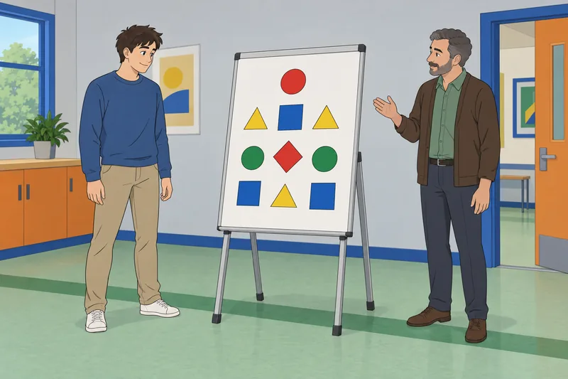 Quiz de logos junto a un emblema.