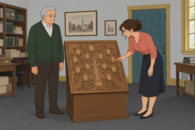 El cuestionario sobre los padres presenta un pergamino.