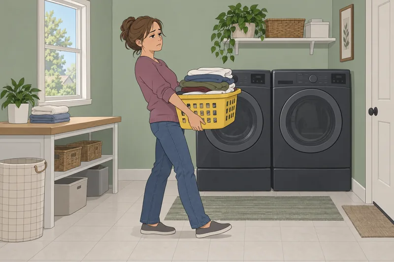 Fatigue Severity Scale shows a paused household chore.