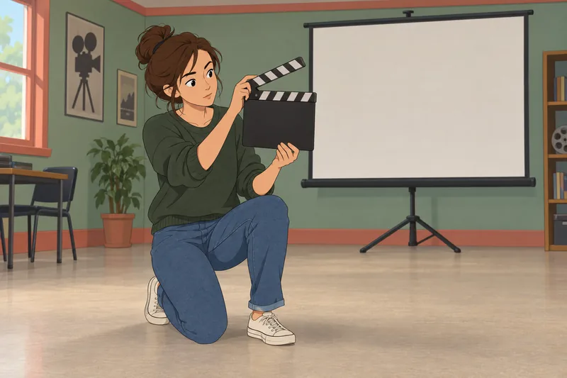 Favorite Movie Quiz features a cinema projector.