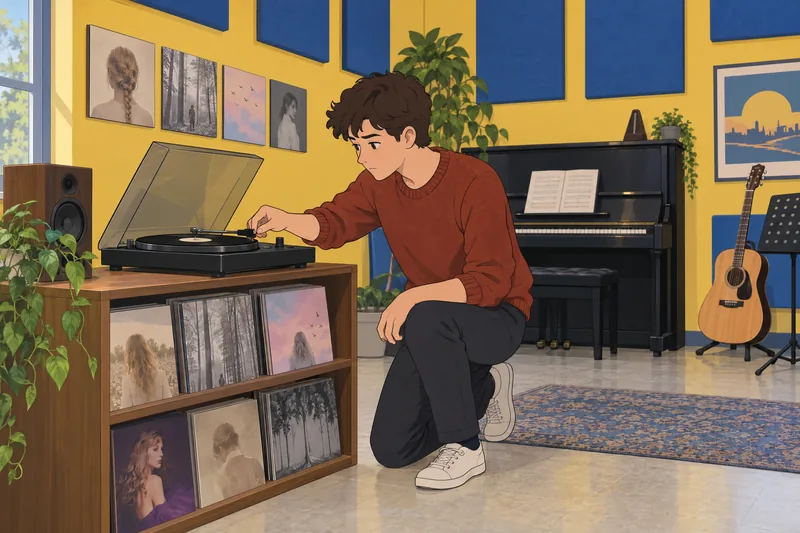 Favorite Taylor Swift plays in a listening classroom.