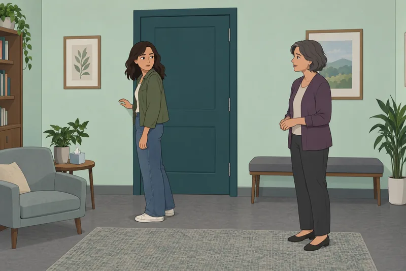 Fear of Intimacy appears at a clinic doorway.