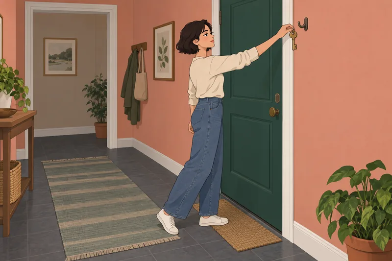Female Archetype Quiz shows her hanging a key.